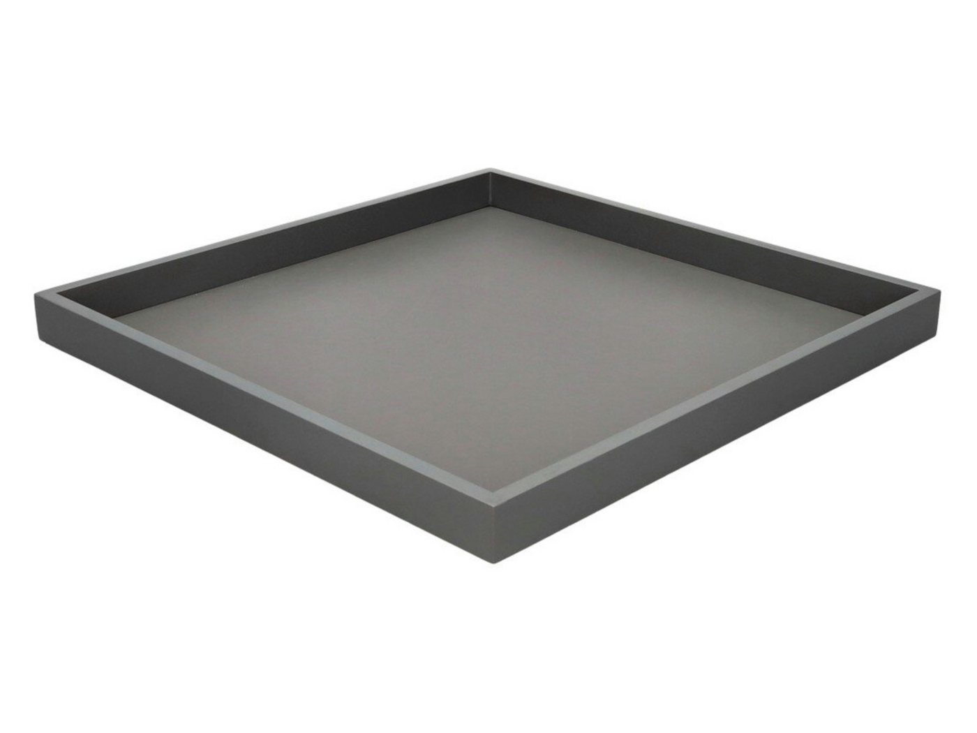 Giftcompany Tablett Neo Tablett quadratisch grau 32cm, Holzfaserplatte – Bild 2 von 5