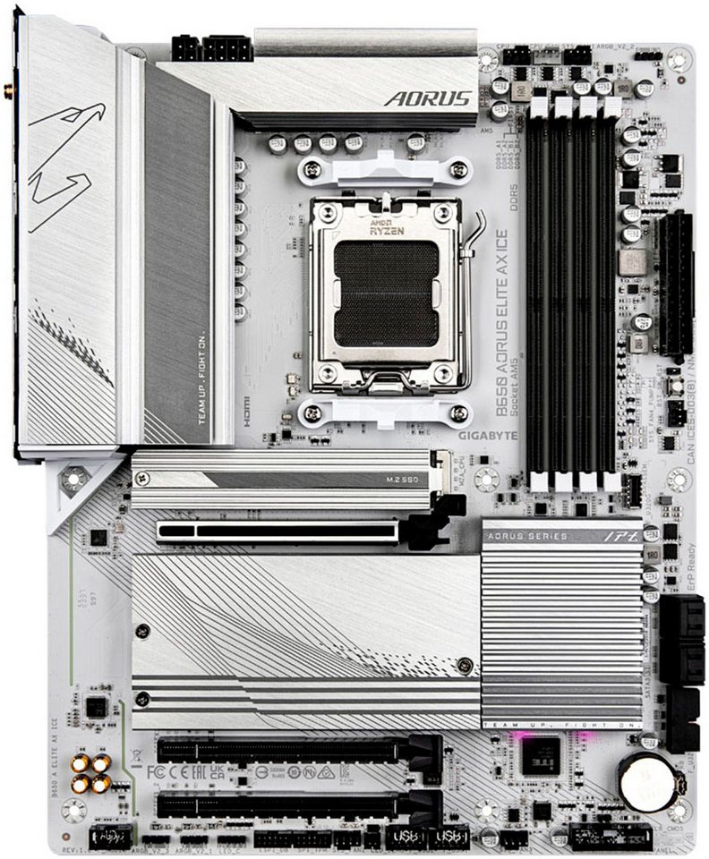 Gigabyte B650 AORUS ELITE AX ICE Mainboard – Bild 2 von 4