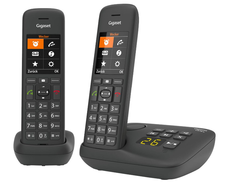 Gigaset C575A Duo 2 Schnurlose Telefone mit Anrufbeantworter Verp. beschäd