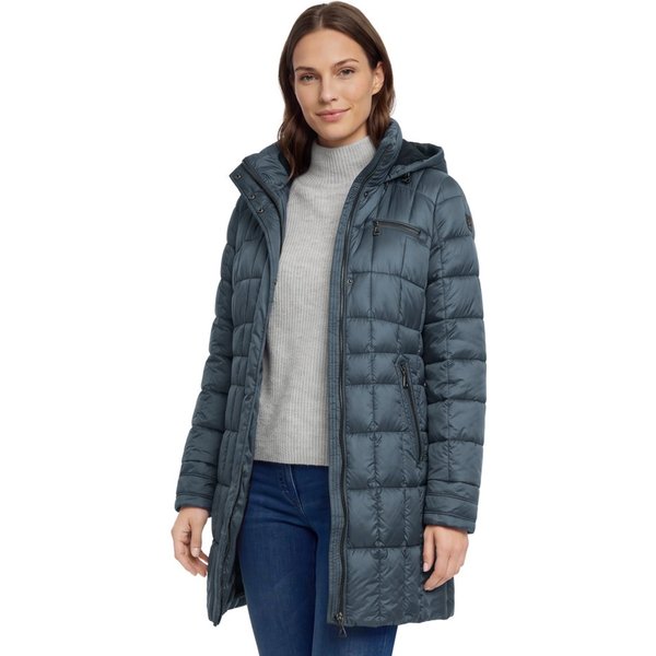 Gil Bret Steppmantel Winterjacke mit abnehmbarer Kapuze und Reißverschluss