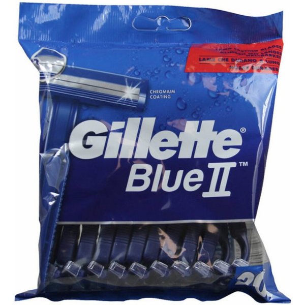 Gillette Körperrasierer Blue II Disponsable Razors 20 Stücke