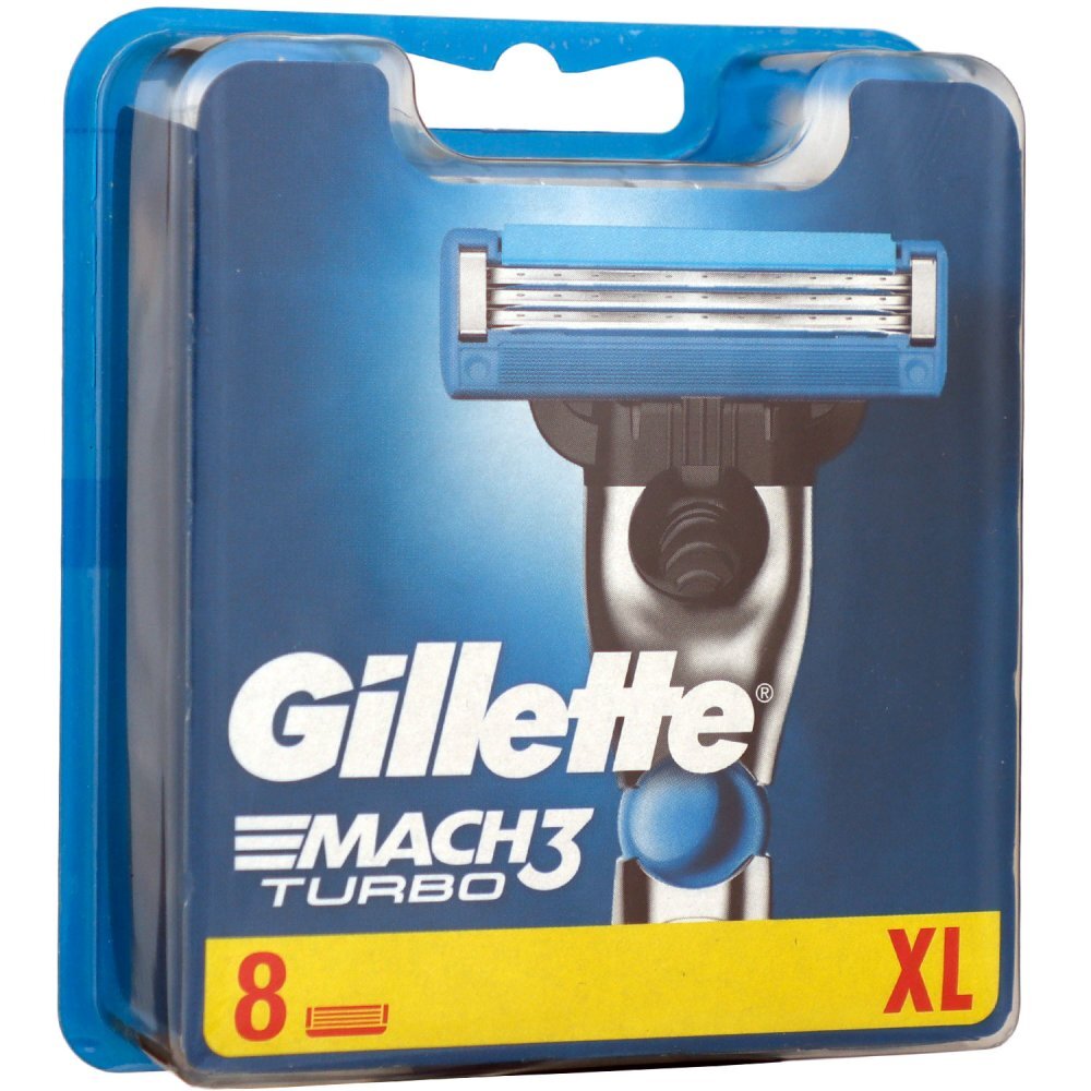 Gillette Mach3 Turbo Rasierklingen 8 Stück Klingen Ersatzklingen