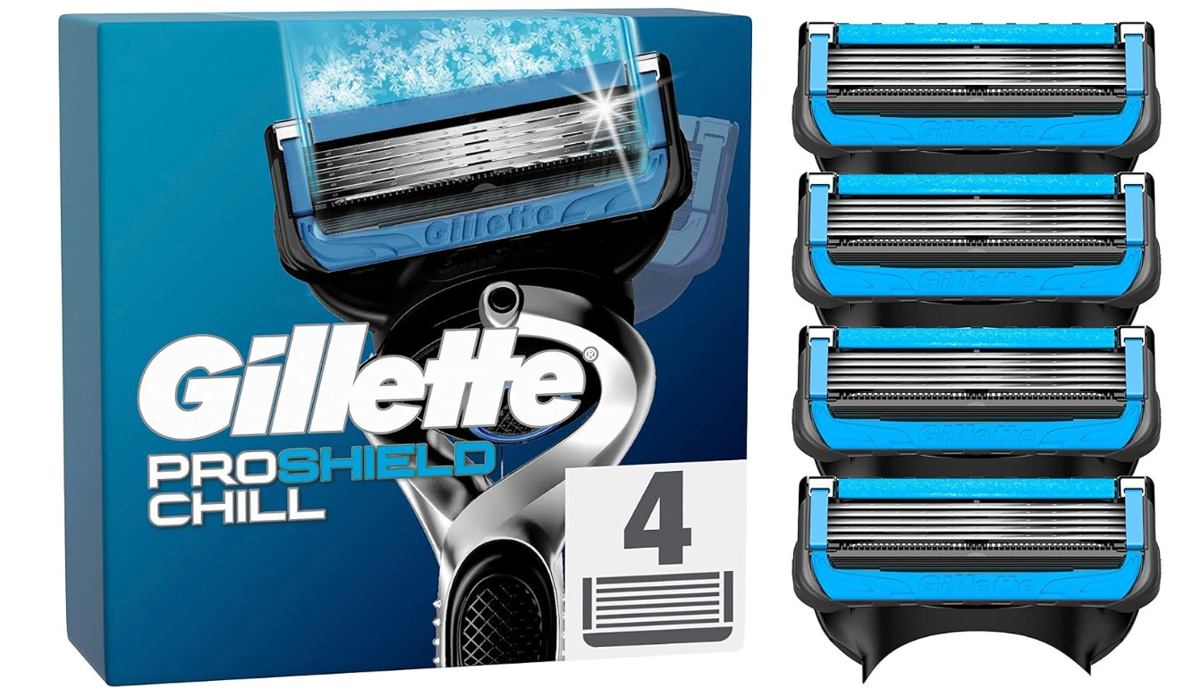Gillette ProShield Chill 4 Rasierklingen Ersatzklingen Herren 5-fach Klingen