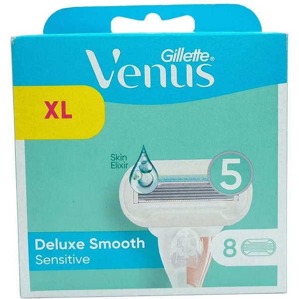 Gillette Venus Rasierklingen Deluxe Smooth Sensitive, 8-tlg., 8er Pack