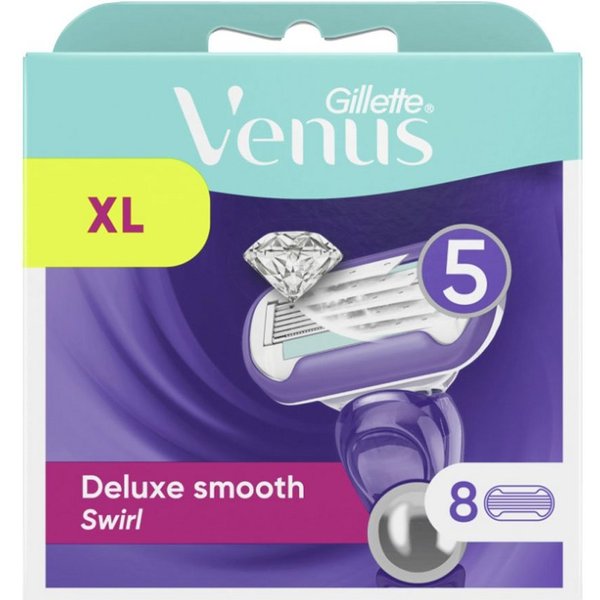 Gillette Venus Rasierklingen Deluxe Smooth Swirl, 8-tlg., 8er Pack