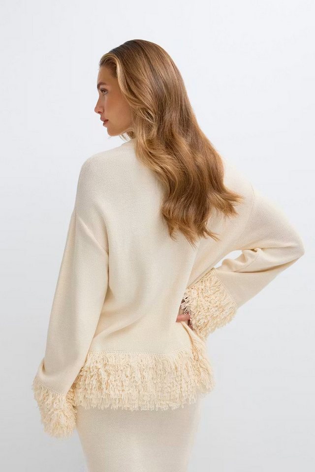 Gina Tricot Strickpullover Knitted fringe sweater - Strickpullover - Damen Pullover – Bild 2 von 4