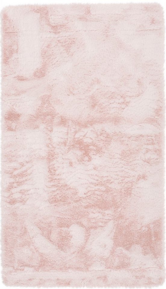 Gino Falcone Badematte Sara, Höhe 25 mm, rutschhemmend beschichtet, fußbodenheizungsgeeignet, Polyester, rechteckig, Badteppich, Fell-Optik, besonders weich, ec – Bild 4 von 5
