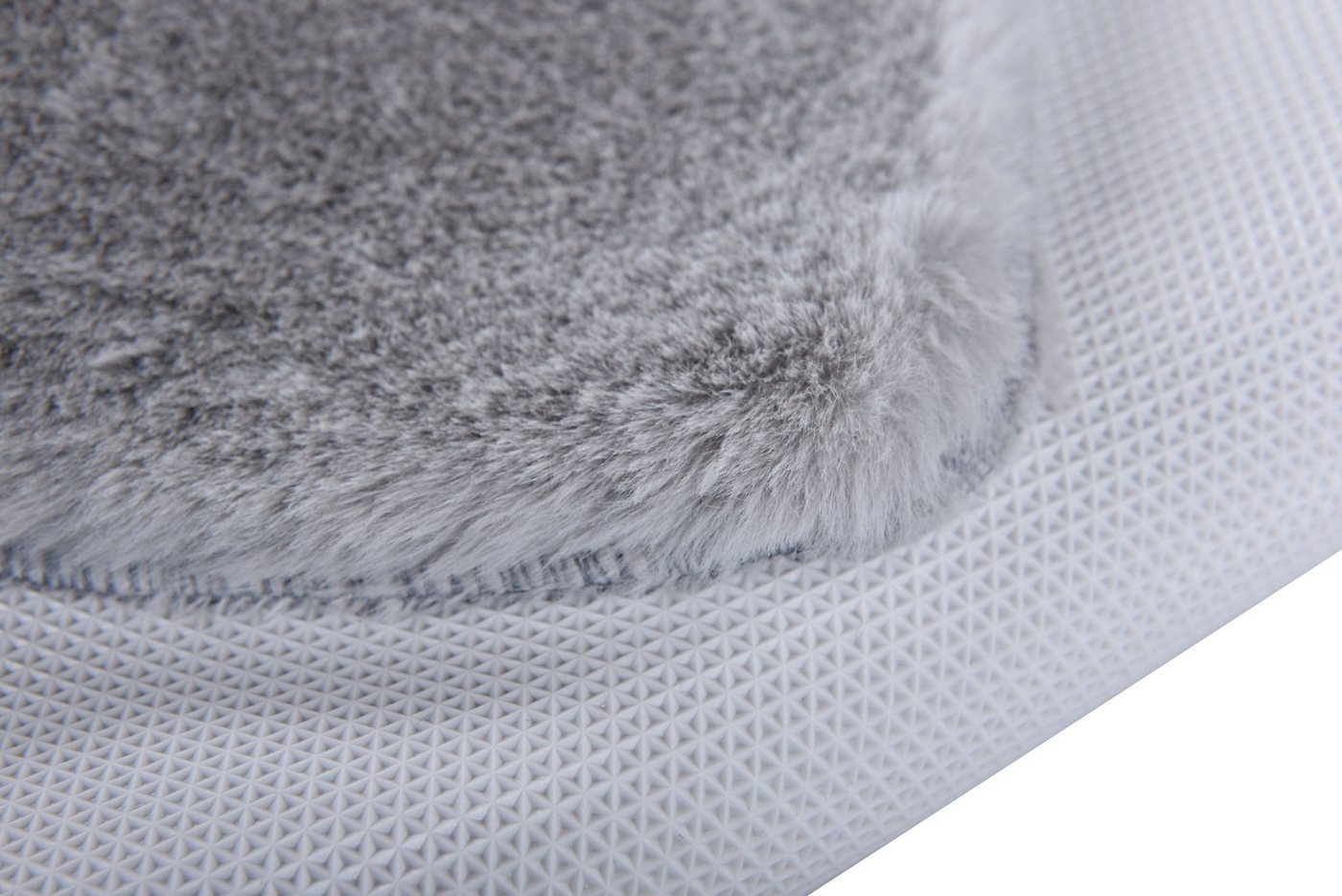 Gino Falcone Badematte Sara, Höhe 25 mm, rutschhemmend beschichtet, fußbodenheizungsgeeignet, Polyester, rechteckig, Badteppich, Fell-Optik, besonders weich, ec – Bild 5 von 5