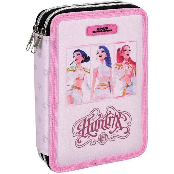 Giovas Federmäppchen K-pop Demon Hunters Pink gefülltes zweistöckiges Federmäppchen