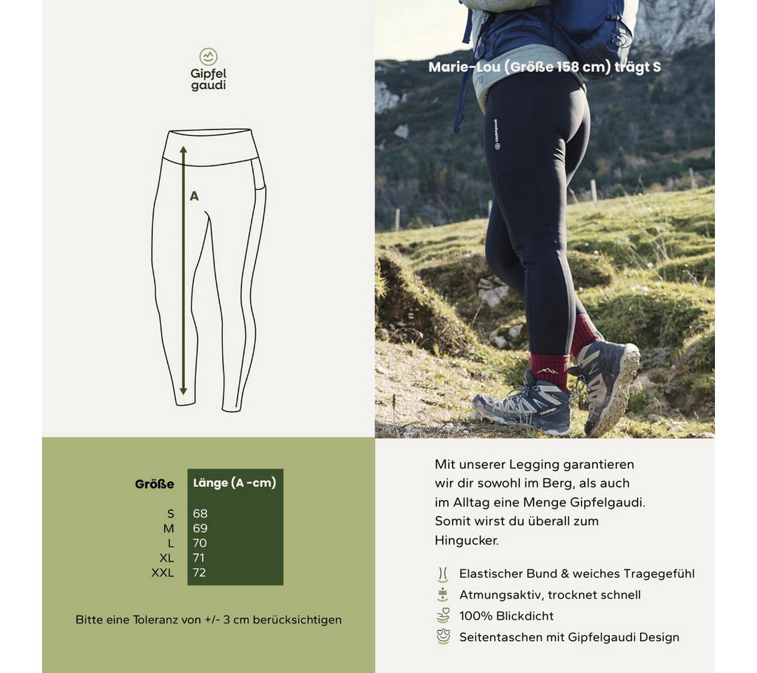 Gipfelgaudi Leggings Wanderlegging – Bild 2 von 5