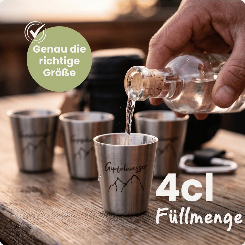 Gipfelgaudi Schnapsglas Gipfelwasser Stamperl – Bild 3 von 5