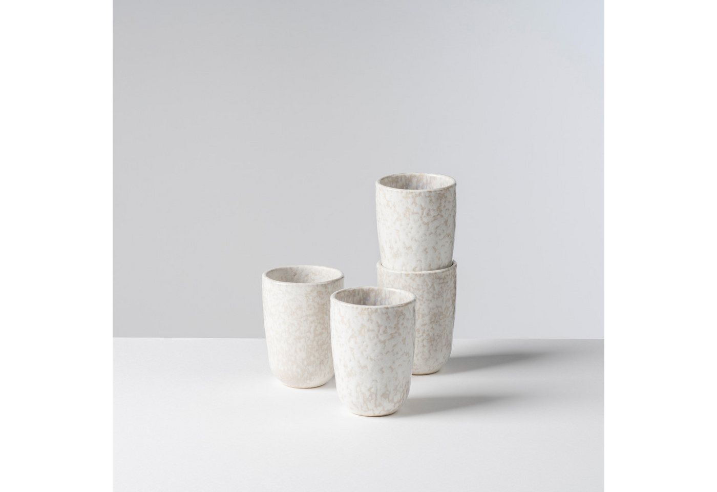 Gipfelstück Becher Kaffeebecher-Set Alpenwiese, 4-tlg., Steinzeug, jedes Teil ein Unikat, 4-teilig – Bild 2 von 5
