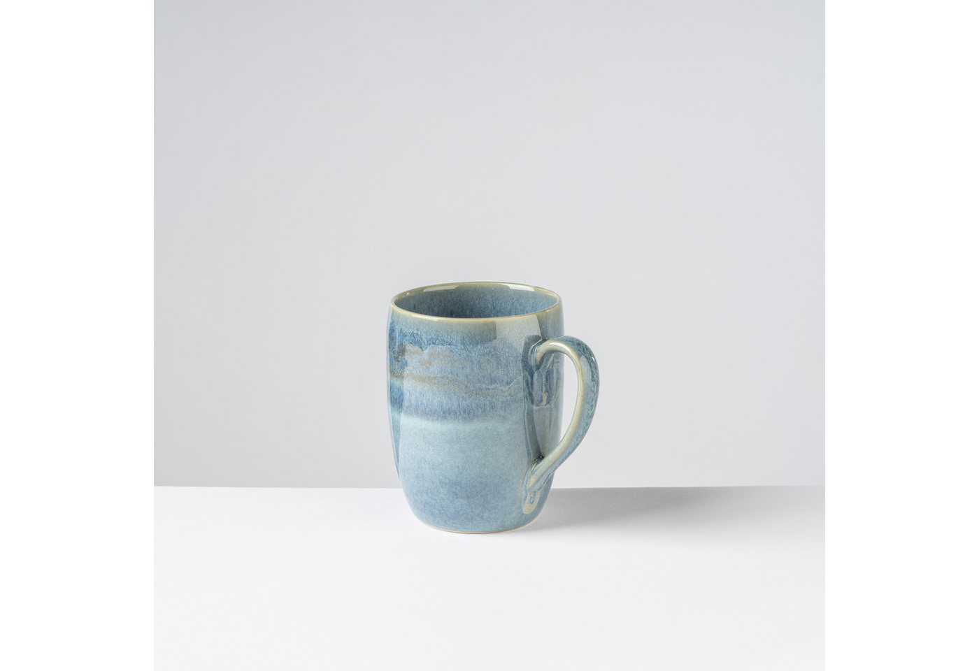 Gipfelstück Becher Tiefer See, 4-tlg., Steinzeug, Scandi-Style, Reaktivglasur, jedes Stück ein Unikat, 4-teilig – Bild 2 von 4
