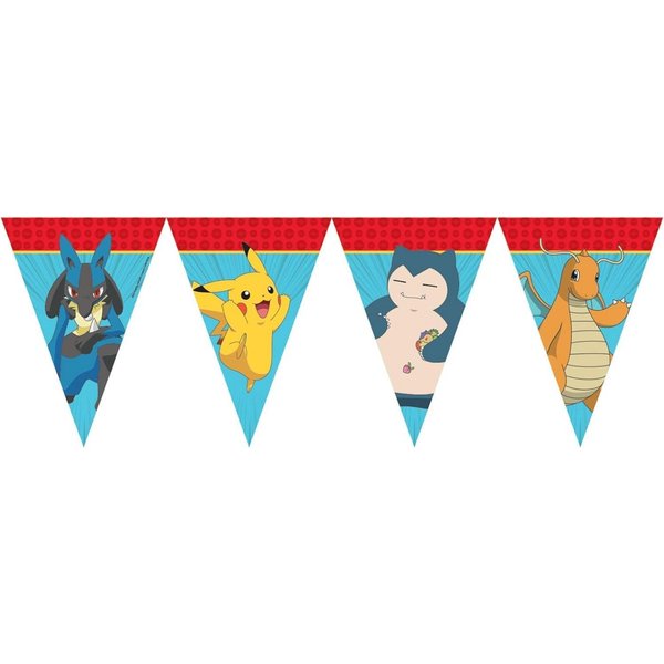 Procos Girlande PROCOS Pokémon Wimpelkette 2,3m Papier Kindergeburtstag
