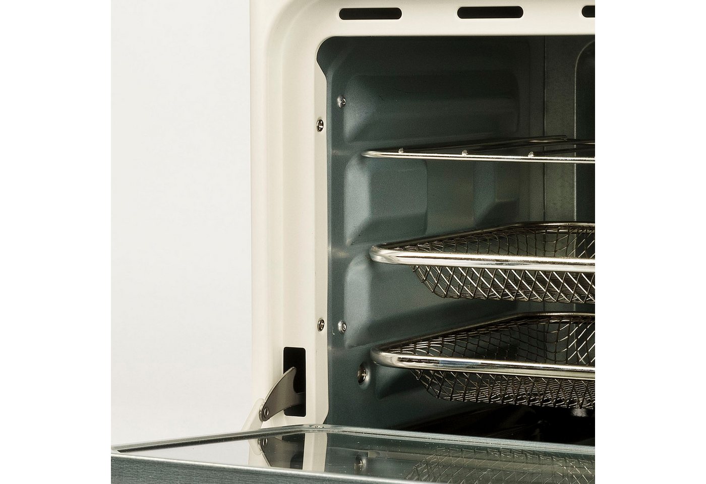 Girmi Heißluftfritteuse & Multifunktionsofen FG2801 Ecofrit 14L FG28, Maxi-Lüfter, bis 230 °C, 1400 W, 5 Programme, Innenbeleuchtung, Rezeptbuch, Zubehör – Bild 5 von 5