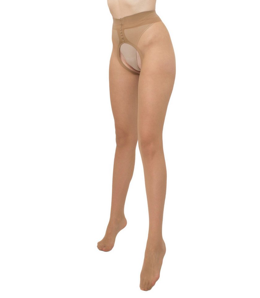 GIULIA Ouvert Strumpfhose Damen INTIMO+ 20 DEN 20 DEN (Packung 1 St. 1er-Pack) ouvert – Bild 2 von 5