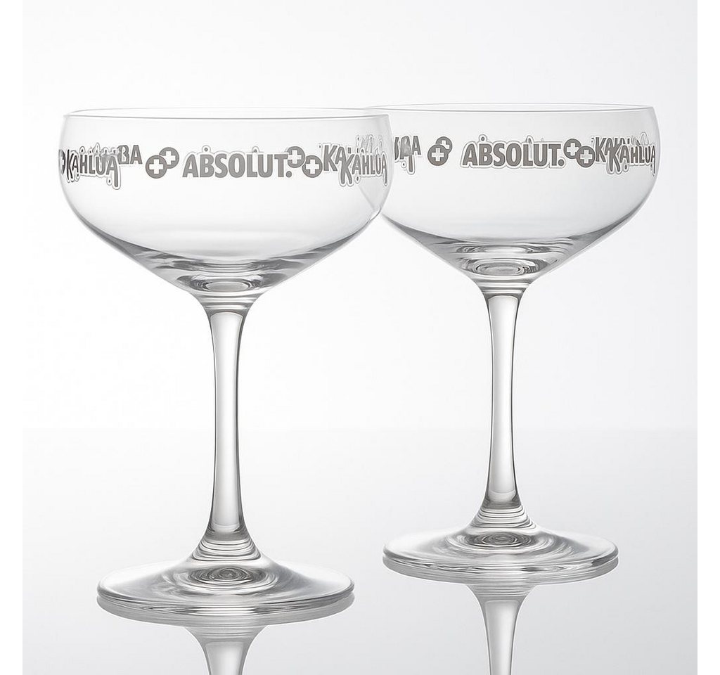 Absolut Gläser-Set ABSOLUT x KAHLÚA Cocktail-Coupe Gläser – 2er Set, 2-tlg. – Bild 2 von 4