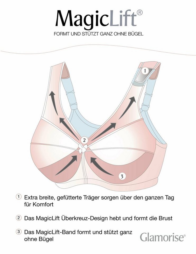 GLAMORISE Bügelloser BH Minimizer, mit MagicLift Technologie – Bild 5 von 5