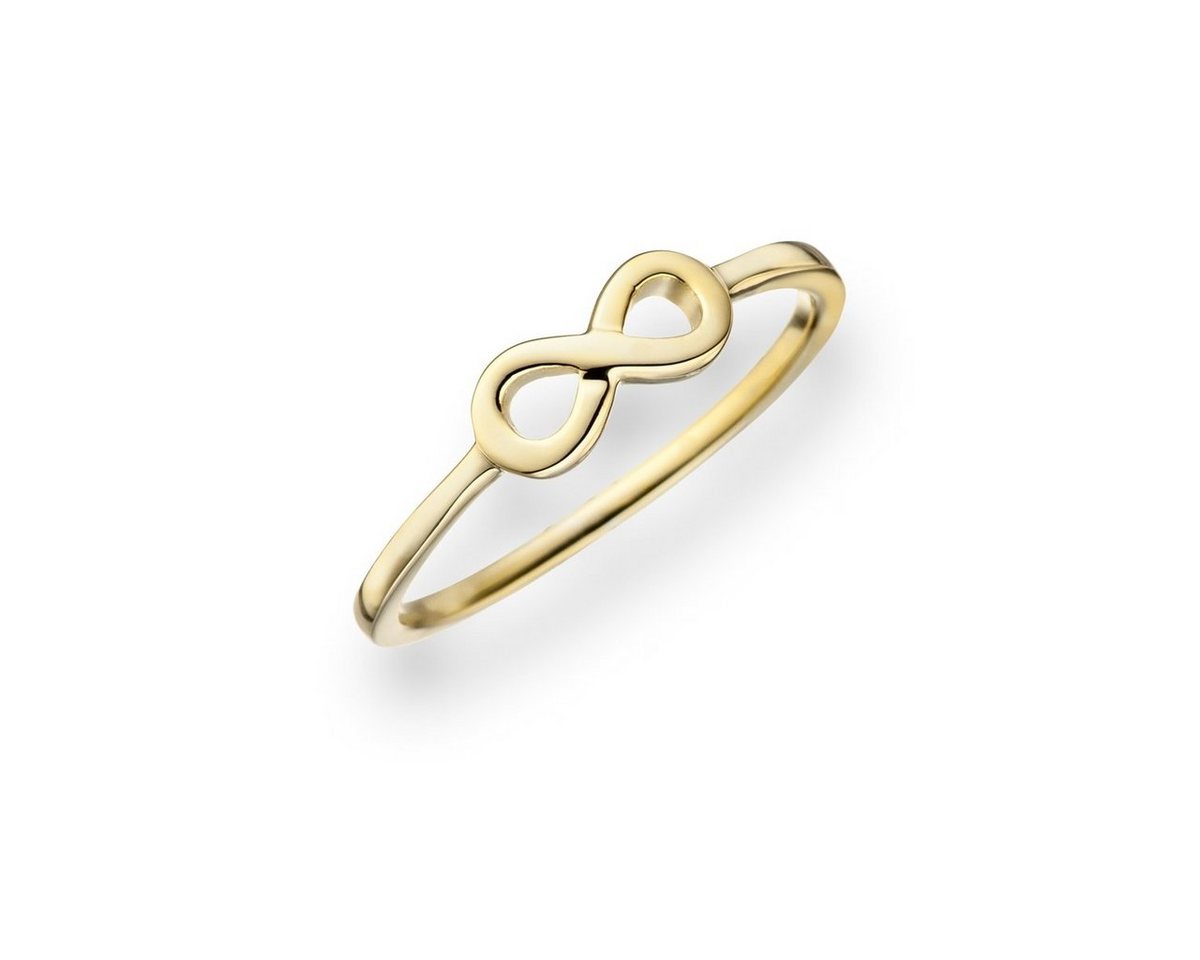 Glanzstücke München Silberring Infinity gelbgold, aus Sterling Silber – Bild 3 von 5