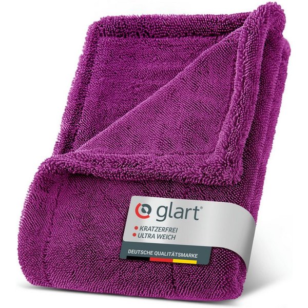 Glart 44TW6P Twist Auto Mikrofaser Trockentuch XXL 60x40cm extrem saugstark Mikrofasertuch (80% Polyester, 20% Nylon, 40x60 cm)