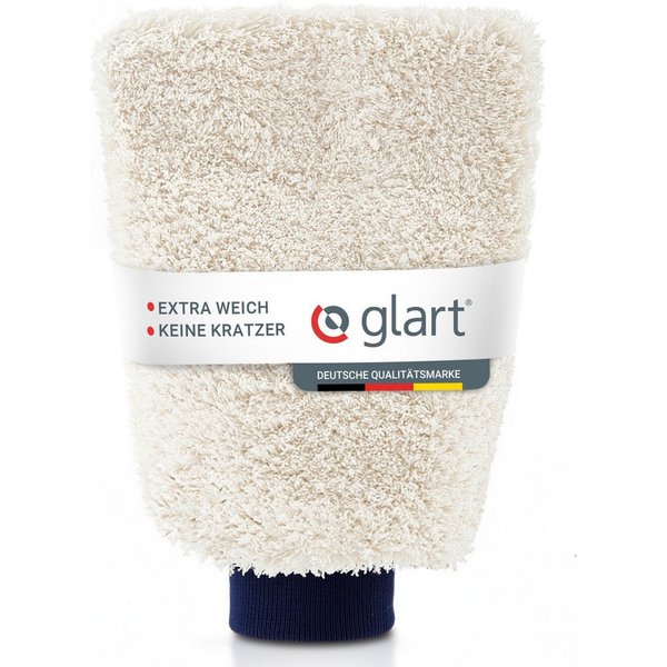 Glart 44WH Mikrofaser Auto Waschhandschuh Premium kratzerfrei saugstark Mikrofasertuch (80% Polyester, 20% Nylon)