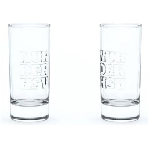 HSV Glas HSV Schnapsglas 2er Set Relief