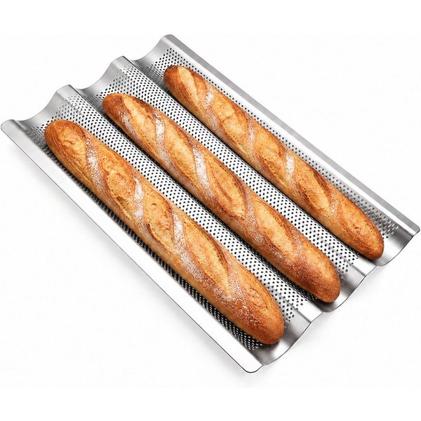 GLIESE Baguetteblech Premium Baguette mit Antihaftbeschichtung, 38 x 33 cm Brotform Brot Backen Zubehör Geschenke für Backbegeisterte