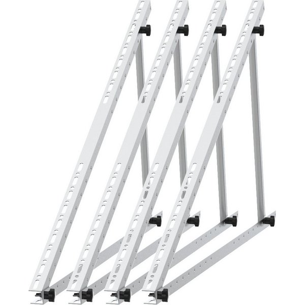 GLIESE Balkonkraftwerk 118 cm Solarmodul-Halterung, 0% Mehrwertsteuersatz, (2 Sets Solarmodulhalterungen und Montagezubehör (ohne Solarmodule)
