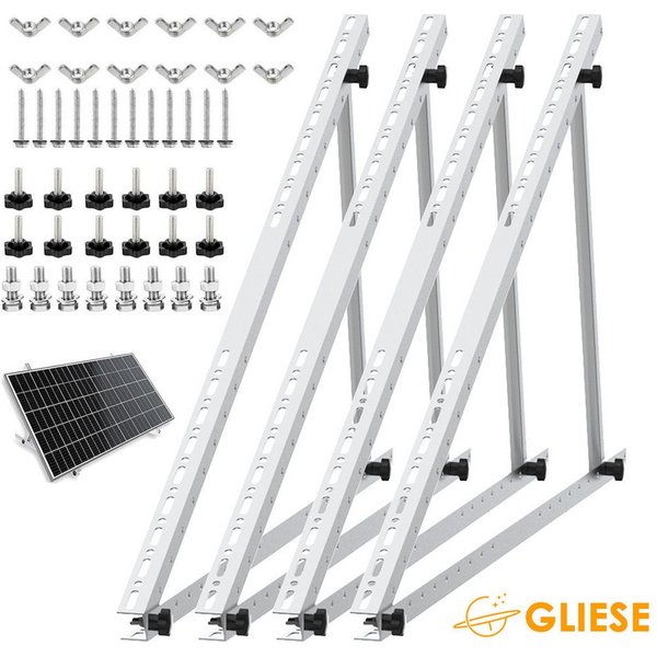 GLIESE Balkonkraftwerk Solarmodule Halterung Flachdachhalterung für Solarpanel, für balkonkraftwerk