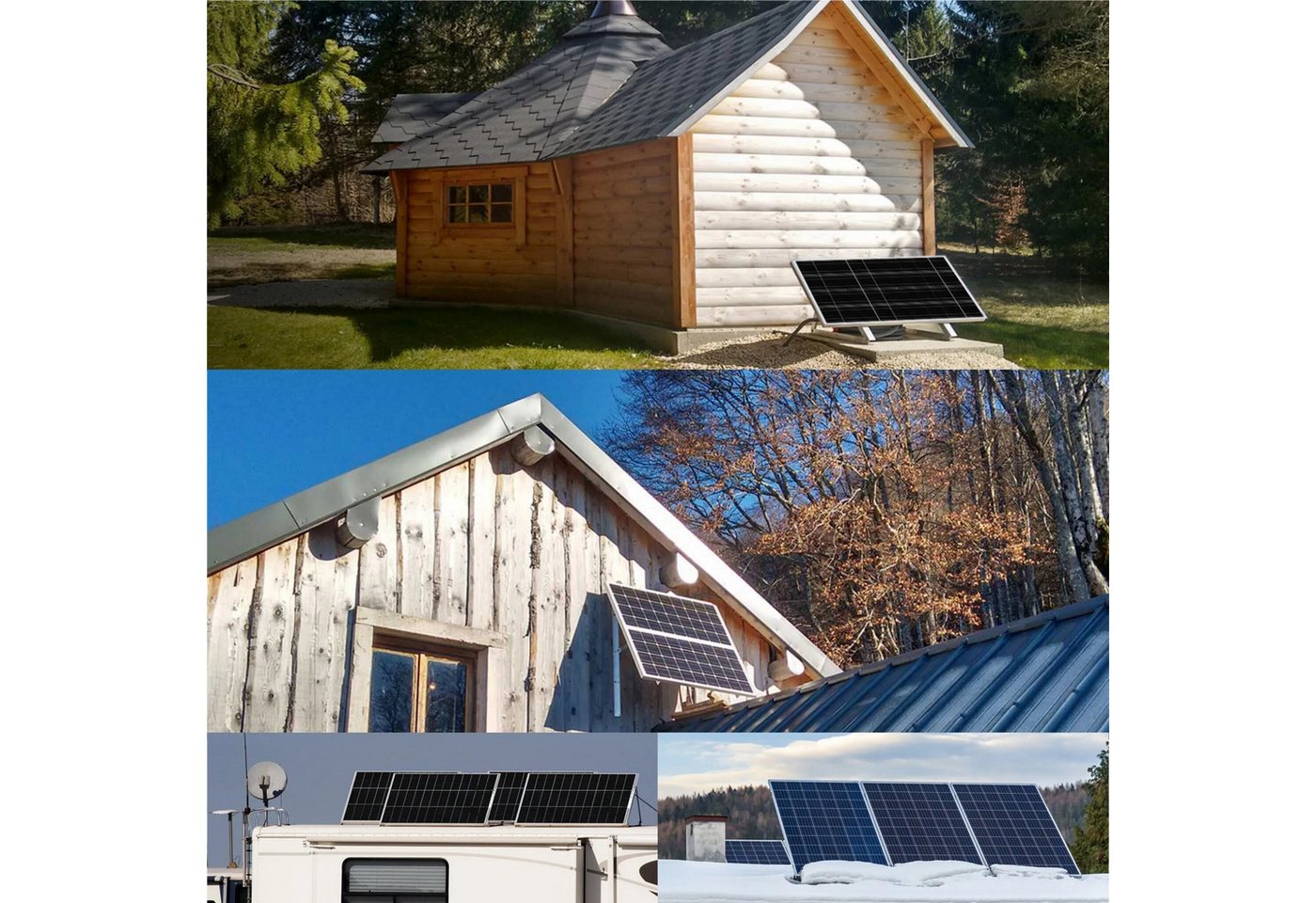 GLIESE Solarmodul-Halterung Solarmodule Halterung balkonkraftwerk halterung Neigungswinkel 0-90°, (Set, 4-tlg., Quadrat-Haken, Verstärkungszubehör, für Balkon F – Bild 5 von 5