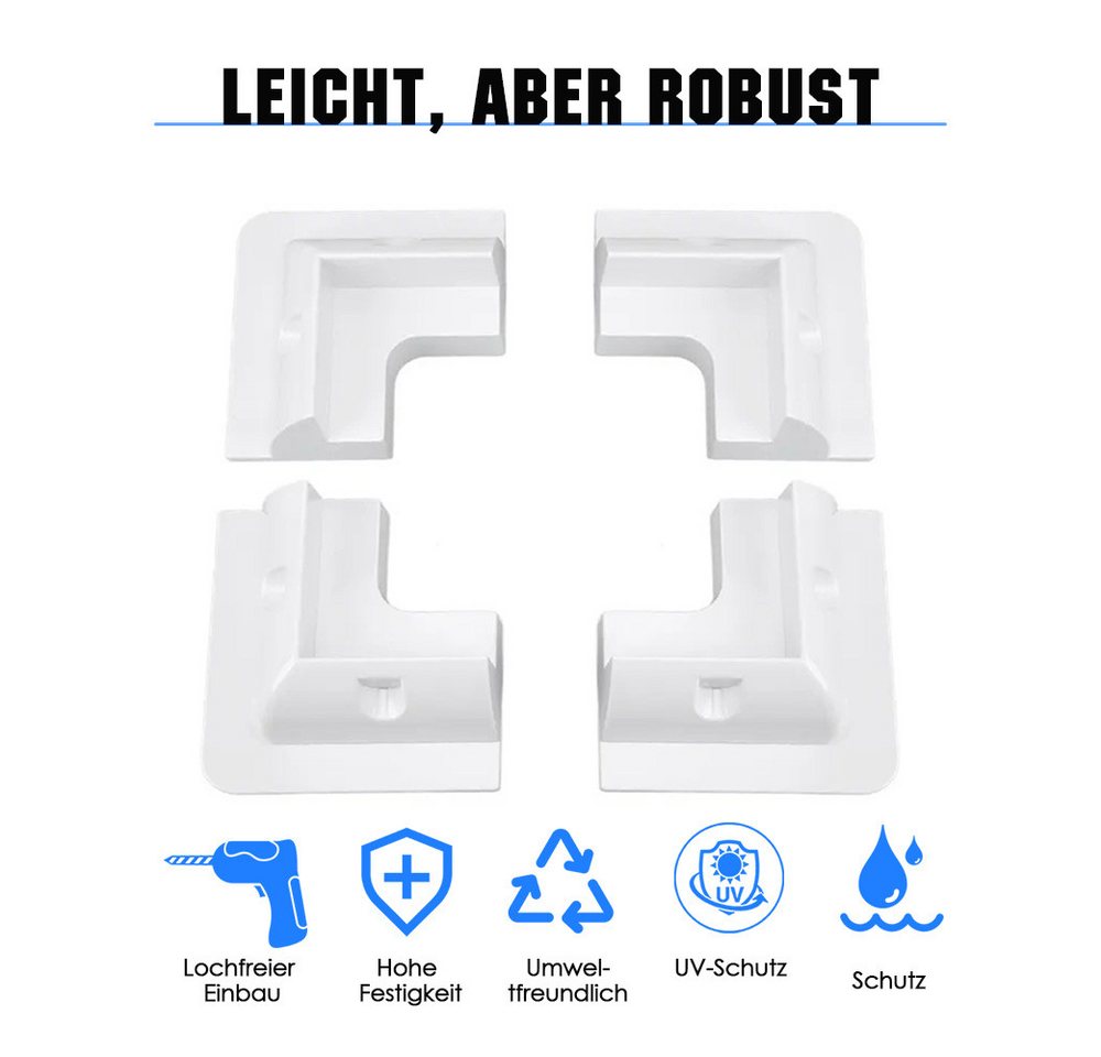 GLIESE Solarmodul-Halterung Solarpanel Halterung Montagelösung für Wohnwagen Wohnmobil Boot Zubeh, (Set, 4-tlg., solarmodul halterung) – Bild 2 von 5