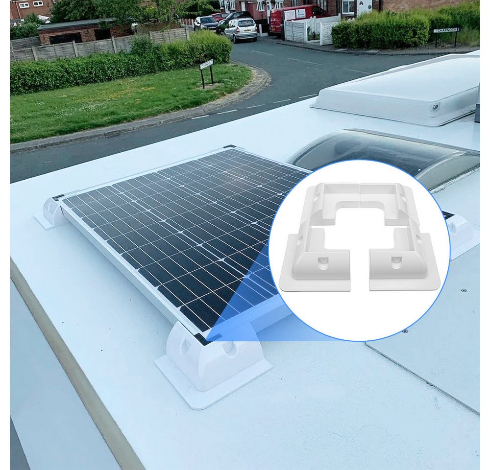 GLIESE Solarmodul-Halterung Solarpanel Halterung Montagelösung für Wohnwagen Wohnmobil Boot Zubeh, (Set, 4-tlg., solarmodul halterung) – Bild 3 von 5
