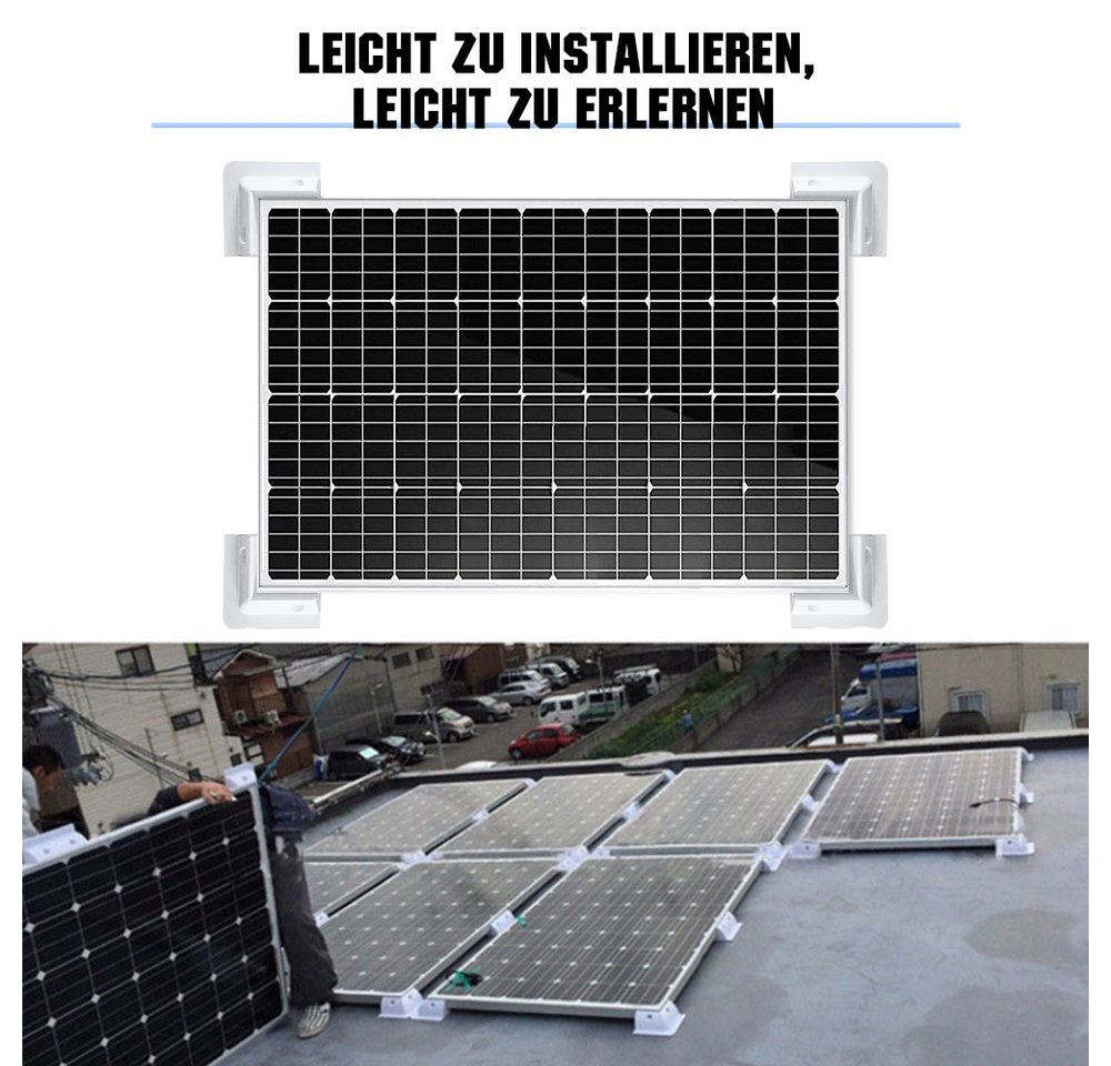 GLIESE Solarmodul-Halterung Solarpanel Halterung Montagelösung für Wohnwagen Wohnmobil Boot Zubeh, (Set, 4-tlg., solarmodul halterung) – Bild 4 von 5