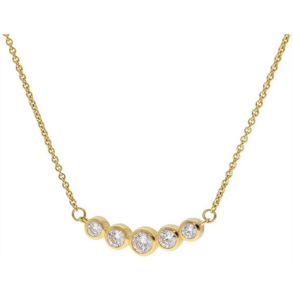 Glizz Collier GL8811, für Damen Gold 333/8K Zirkonia