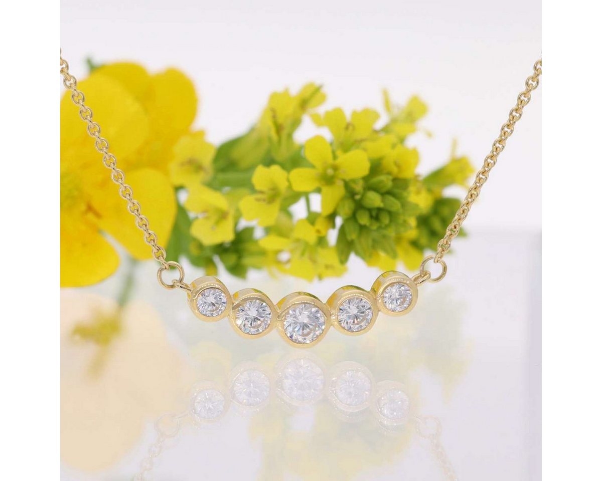 Glizz Collier GL8811, für Damen Gold 333/8K Zirkonia – Bild 3 von 5