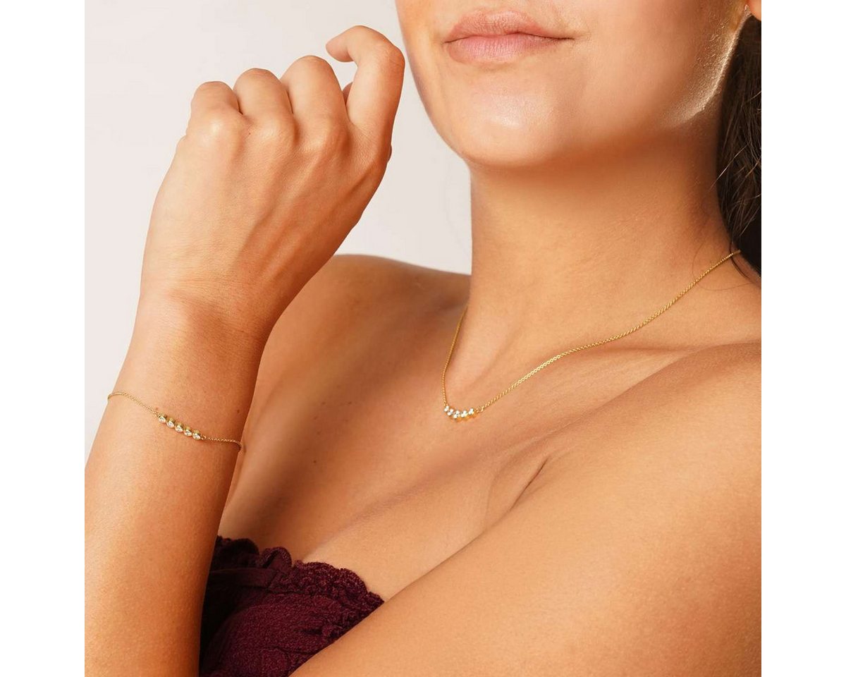 Glizz Collier GL8811, für Damen Gold 333/8K Zirkonia – Bild 4 von 5