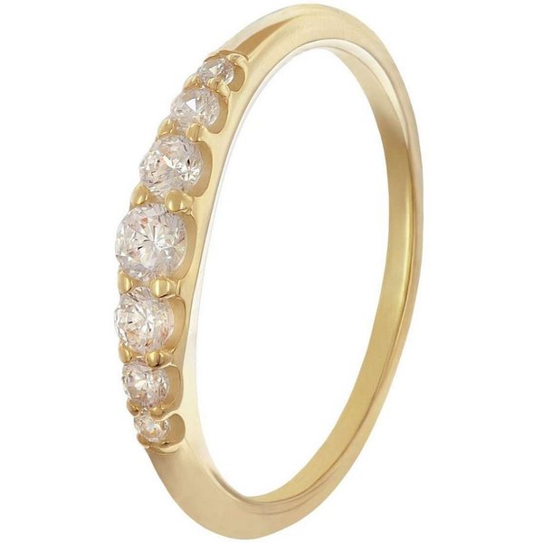 Glizz Goldring GL8722, Damenring Gold 333/8K mit Zirkonias