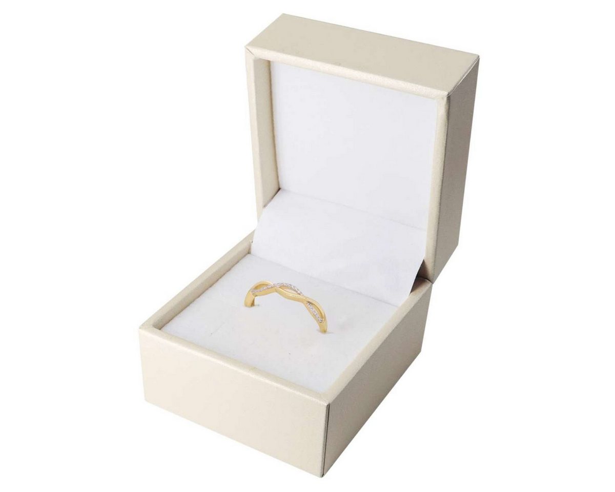 Glizz Goldring GL8764, Damenring 333 Gold (8 Karat) Zirkonia-Ring – Bild 5 von 5