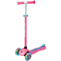 GLOBBER Tretroller Primo Plus Lights, mit LED-Leuchtrollen (Pink)