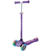 GLOBBER Tretroller Primo Plus Lights, mit LED-Leuchtrollen (Lila)