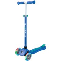 GLOBBER Tretroller Primo Plus Lights, mit LED-Leuchtrollen (Blau)