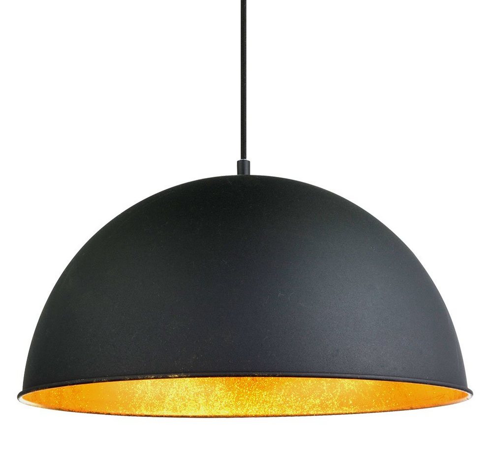 GLOBO LIGHTING Deckenleuchte, Leuchtmittel nicht inklusive, Hochwertige Pendel Leuchte Hänge Lampe E27 Beleuchtung schwarz gold – Bild 5 von 5