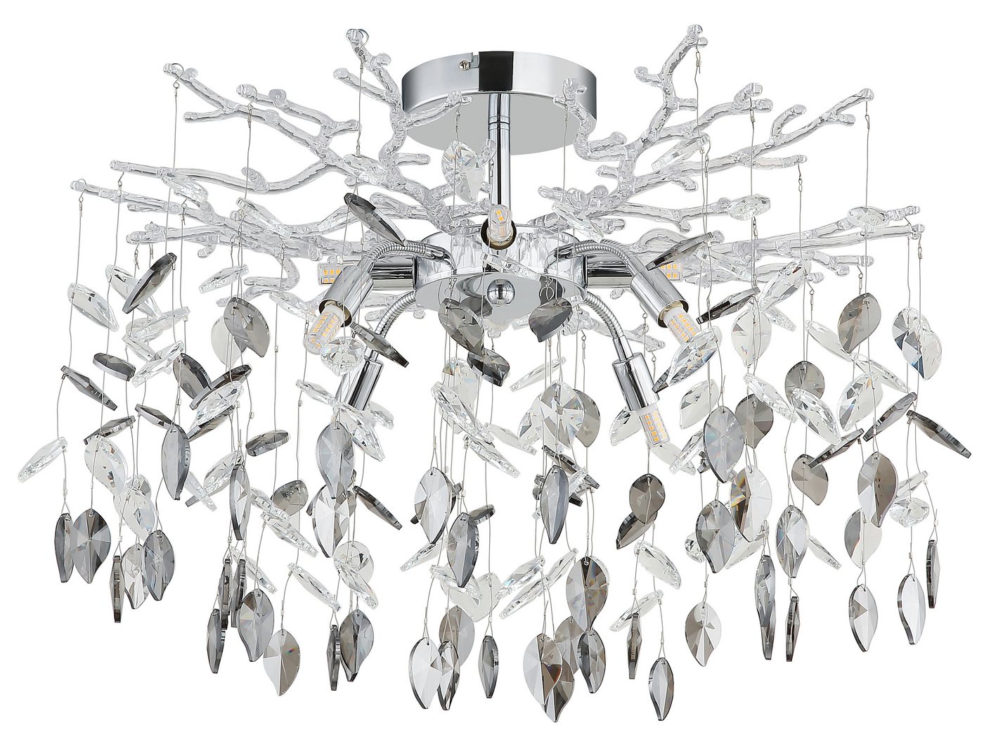GLOBO LIGHTING Deckenleuchte DANNA, ohne Leuchtmittel, Deckenleuchte mit Kristallen, luxuriös, elegant & hell – Bild 3 von 5