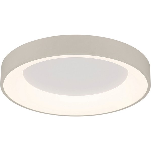 GLOBO LIGHTING Deckenleuchte GALLEGOS, LED fest integriert, Sandfarbene Deckenleuchte dimmbar mit LED, Fernbedienung