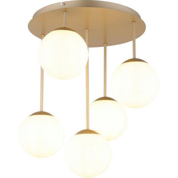 GLOBO LIGHTING Deckenleuchte HARMON, ohne Leuchtmittel, Deckenleuchte mit Glaskugeln, modern, stilvoll & edel