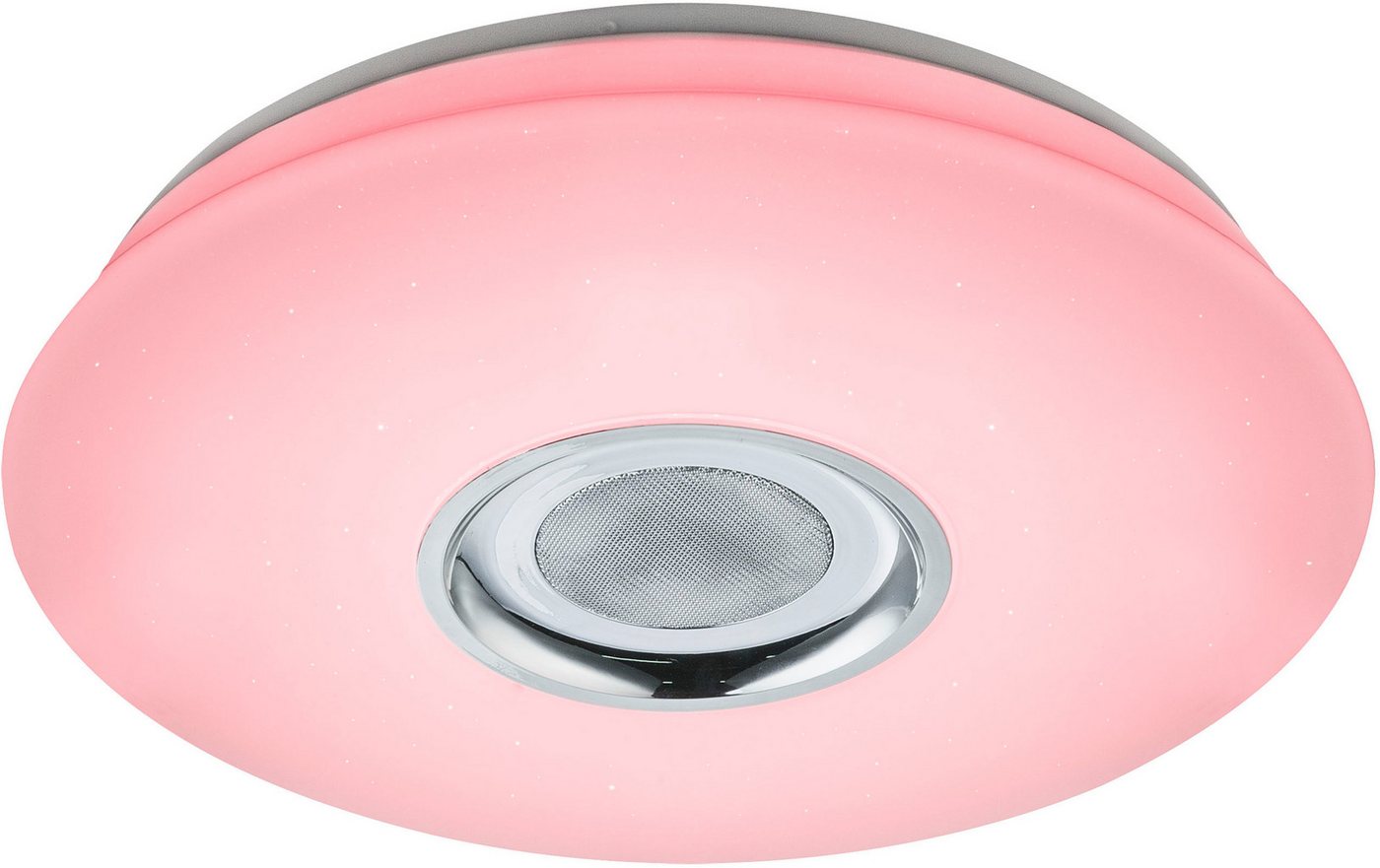 GLOBO LIGHTING Deckenleuchte NICOLE, LED fest integriert, Deckenleuchte Weiß, Opal sparkle, RGB, Bluetooth, LED 18W – Bild 4 von 5