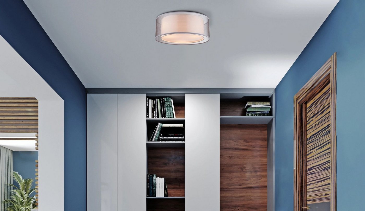 GLOBO LIGHTING Deckenleuchte THEO, ohne Leuchtmittel, Deckenlampe, Wohnzimmer, Schlafzimmer, Durchmesser 40cm – Bild 2 von 3