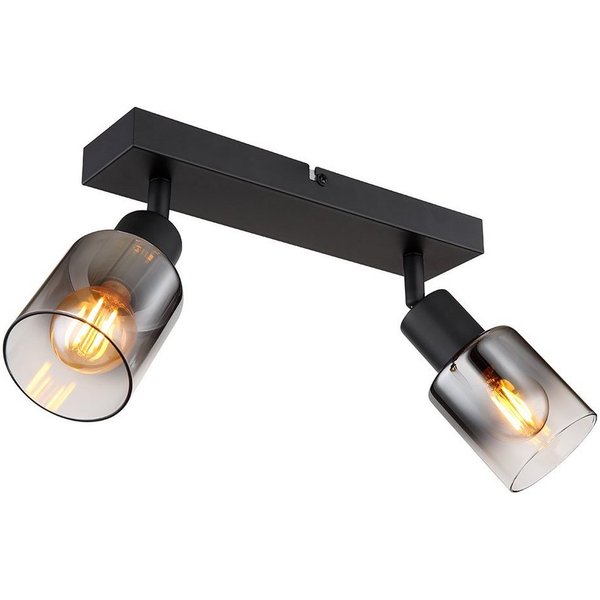 GLOBO LIGHTING Deckenspot, Leuchtmittel nicht inklusive, Deckenleuchte Deckenlampe Spotlampe Wohnzimmerleuchte Glas