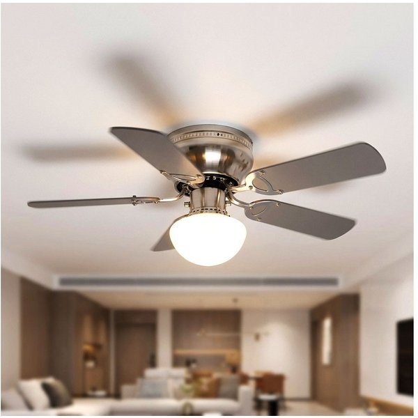 GLOBO LIGHTING Deckenventilator, Deckenventilator mit Beleuchtung und Zugschalter Ventilator Globo UGO