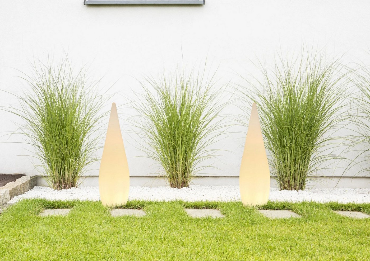 GLOBO LIGHTING Gartenleuchte VASCON, LED wechselbar, tropfenförmige Leuchte – Bild 2 von 5